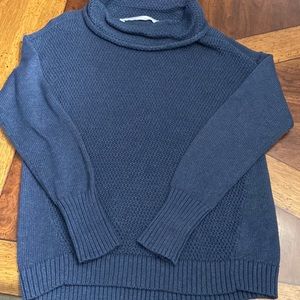 ATHLETA / Navy sweater cowl neck / Large